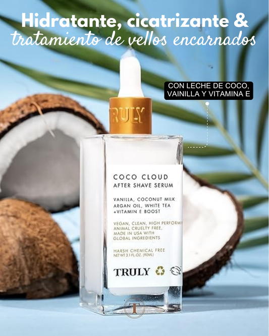 Truly Coco Cloud – Alivio Inmediato y Piel Suave Después de Afeitar