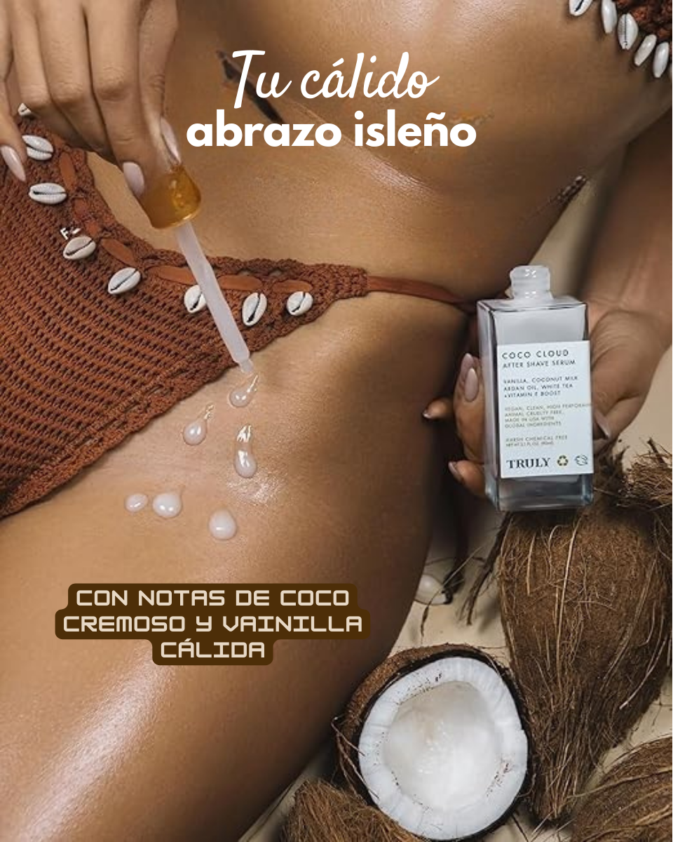 Truly Coco Cloud – Alivio Inmediato y Piel Suave Después de Afeitar