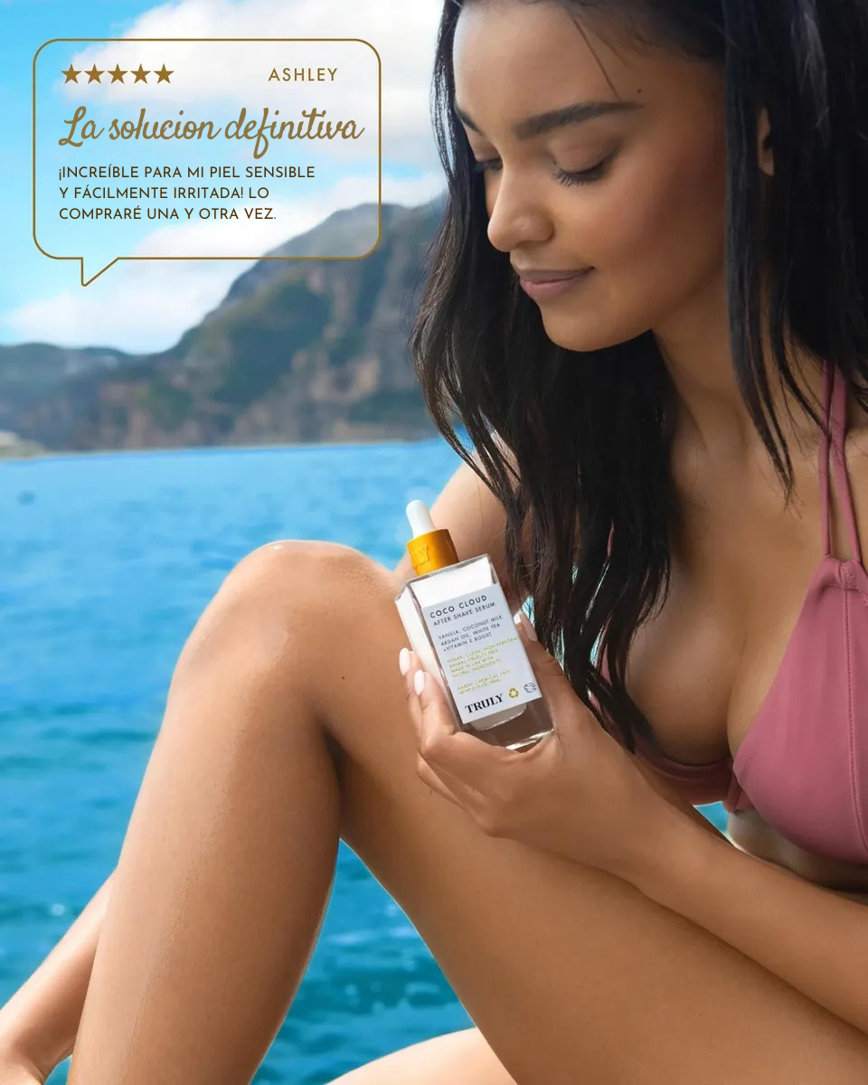 Truly Coco Cloud – Alivio Inmediato y Piel Suave Después de Afeitar