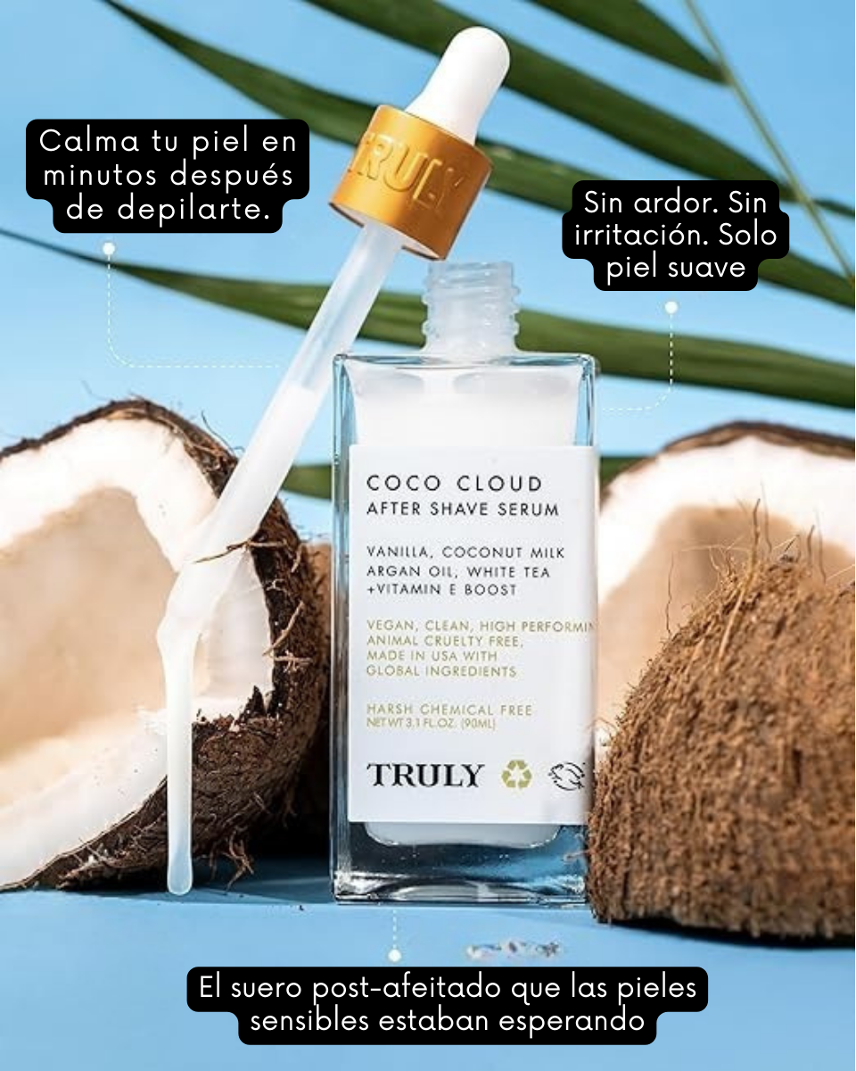 Truly Coco Cloud – Alivio Inmediato y Piel Suave Después de Afeitar