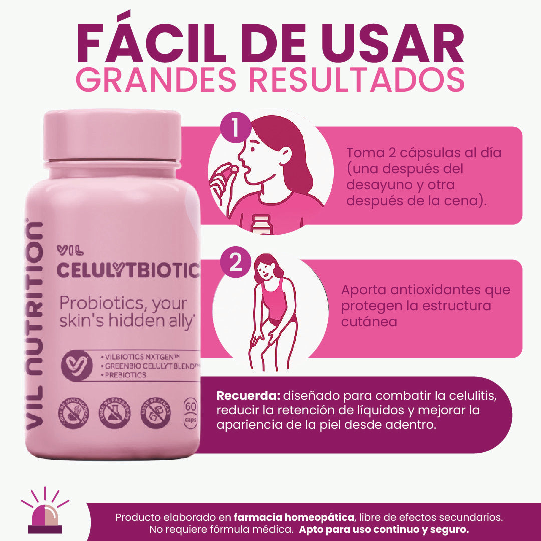 Vil Celulytbiotic - Controla la celulitis de forma natural