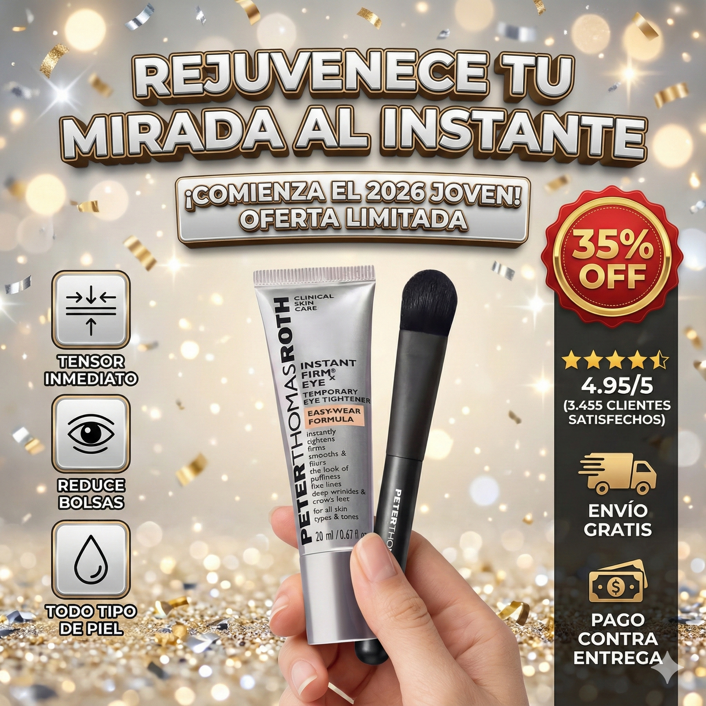 INSTA FIRM || Crema Para Bolsas en los Ojos