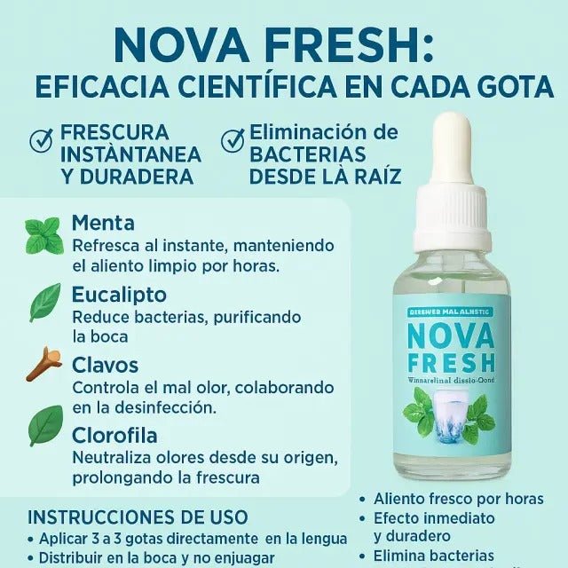 Nova Fresh – Solución inmediata contra el mal aliento
